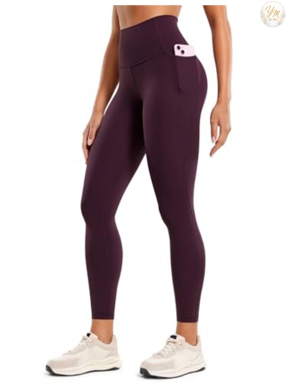 High Rise Butterluxe Leggings with Side Pockets 25 Inch 7/8 Length